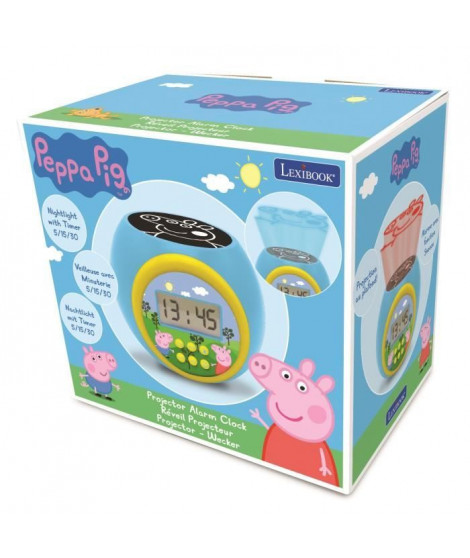 Réveil projecteur Peppa Pig avec minuteur