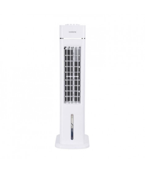 OCEANIC Ventilateur colonne OCEANIC - 70W - Hauteur 76.5 cm - 3,5L - 3 vitesses - Oscillant - Blanc