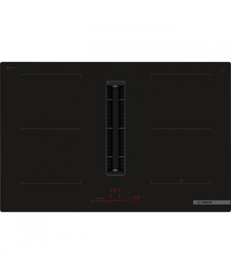 Table induction Aspirante - BOSCH SER6 - PVQ811H26E Noir - 4-foyers - Home Connect - L802xP522 mm