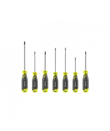 Jeu de 7 tournevis magnétiques RYOBI - RHSDS7PC
