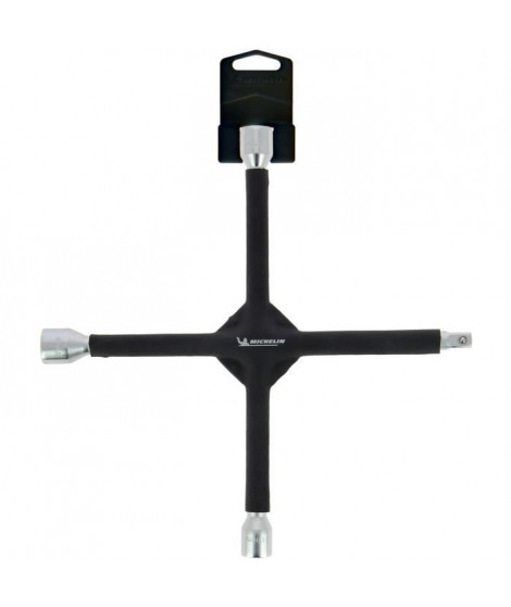 Clé en croix - MICHELIN - 8530 - Taille : 17/19/21mm et carré 1/2 - Revetement mousse antiglisse
