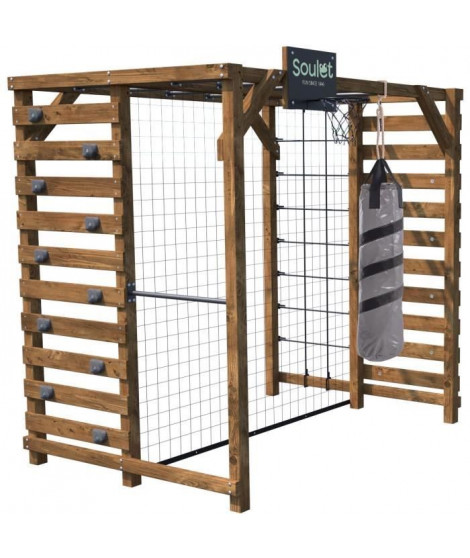 Aire de jeux multi-activités - SOULET - ODIN - 216 - 153 - 209 cm