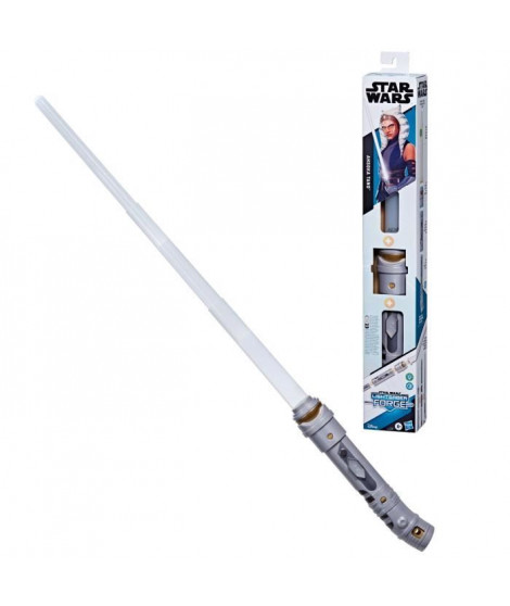 Sabre laser électronique Ahsoka Tano blanc personnalisable, jouets Star Wars Lightsaber Forge pour enfants, des 4 ans