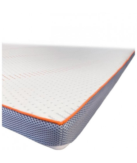 Surmatelas DODO ERGO LATEX - 140x190 cm - 100% Polyester Stretch Déhoussable