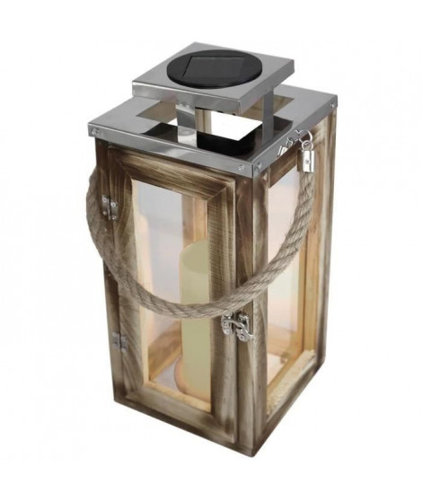 Lanterne solaire - LUMISKY - OAKY - Effet bougie - LED blanc chaud