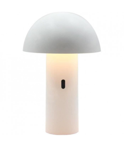 Lampe de table sans fil - LUMISKY - TOD WHITE - H28 cm - Tete orientable - LED blanc chaud