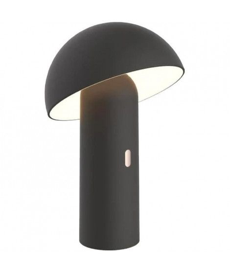Lampe de table sans fil - LUMISKY - TOD BLACK - H28 cm - Tete orientable - LED blanc chaud
