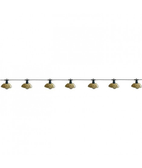 Guirlande lumineuse extérieur - LUMISKY - COTTAGE - 5.70 m - 10 globes transparents - LED blanc chaud