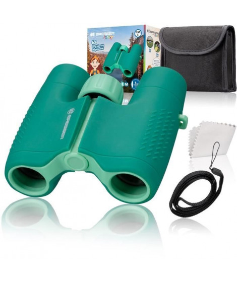 Jumelles pour enfants robustes - BRESSER JUNIOR - ergonomiques - agrandissement 6x - vert