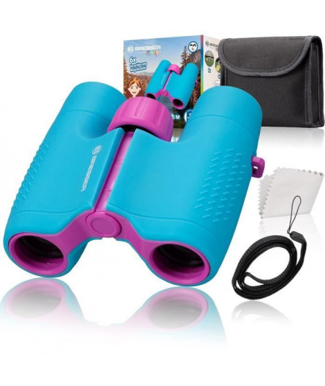 Jumelles pour enfants robustes - BRESSER JUNIOR - agrandissement 6x - bleu