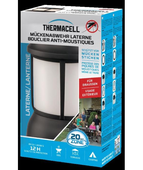 Appareil Anti-Moustiques et Moustiques Tigre sans fil - Lanterne Noire - 20m² de Protection