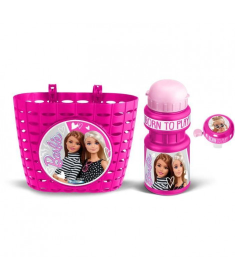 Set ludique comprenant une Corbeille + un bidon + une sonnette - MATTEL - BARBIE