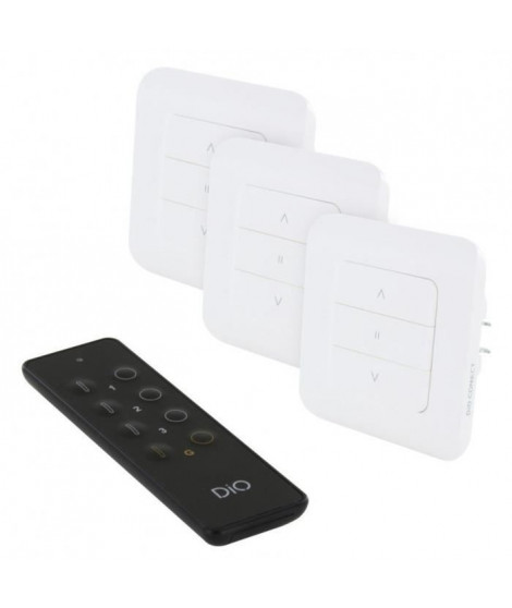 Kit 3 interrupteurs volet et télécommande - DIO CONNECT - REV-KIT-04