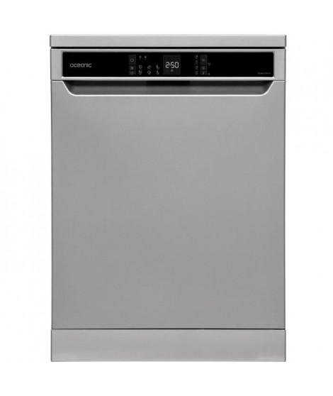 Lave-vaisselle pose libre OCEANIC OCEALV1247S - 12 couverts - 47 dB silver