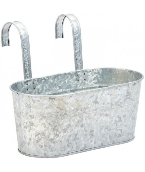 Jardiniere suspendue - Acier galvanisé - 30 cm - SMART GARDEN