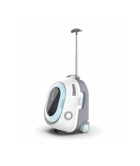 Caisse transport FULL - Mpets - TROLLEY -  Bleue & Blanc