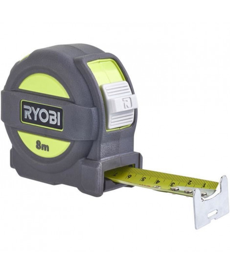 Metre ruban - RYOBI - 8 m largeur 25 mm