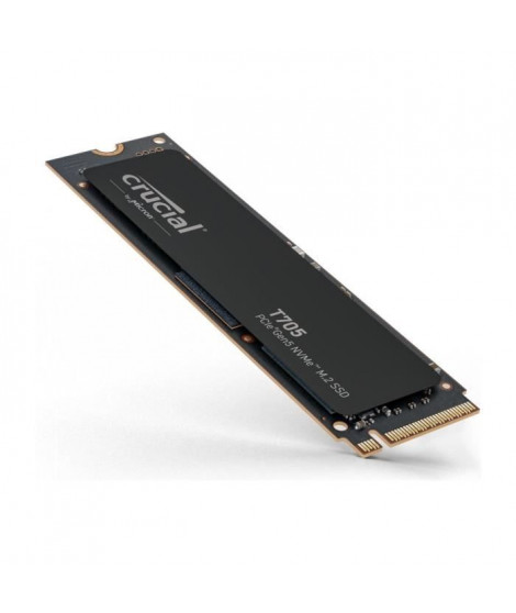 SSD Interne Gaming - CRUCIAL - T705 SSD 1To PCIe Gen5 NVMe M.2 (2024) - Rétrocompatibilité PCIe 3.0 et 4.0 - CT1000T705SSD3