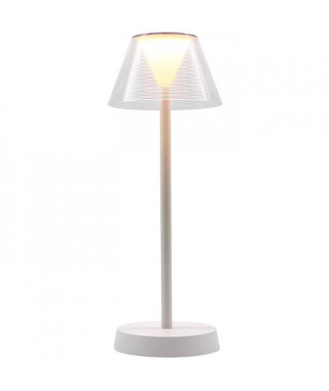 Lampe de table sans fil - LUMISKY - BEVERLY WHITE - H34 cm - LED blanc chaud