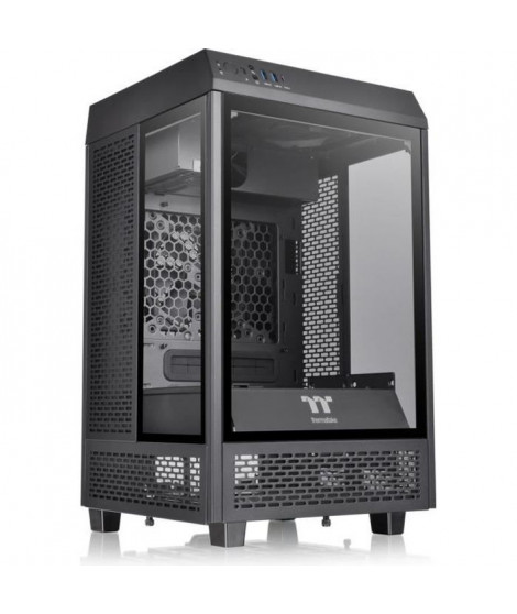 Boîtier PC - THERMALTAKE - The Tower 100 - Boitier sans alimentation - Mini tour - Format Mini-ITX - Noir ( CA-1R3-00S1WN-00 )