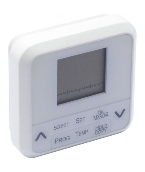 Thermostat digital - CHACON - 1150 W - 7 programmes - Blanc