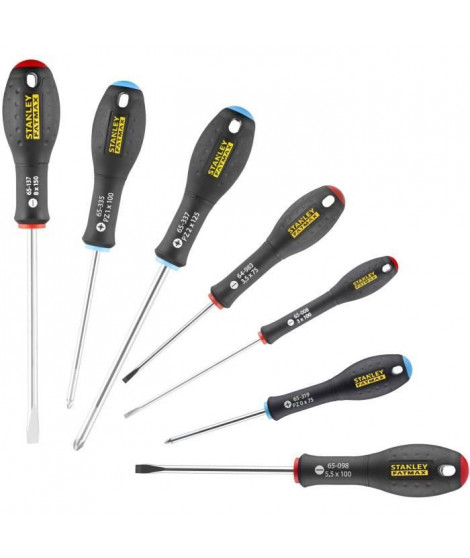 Jeu de 7 Tournevis - STANLEY FATMAX - 0-65-425 - Electricien + Mecanicien + Pozidriv
