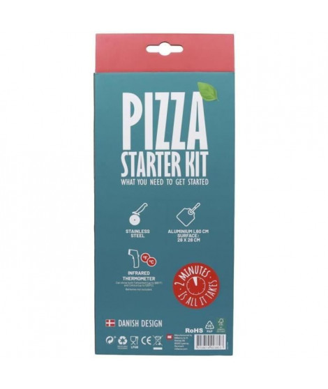 Coffret 3 pieces : pelle, thermometre et roulette - COZZE - 90380