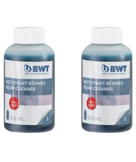 Nettoyants résine - BWT - Stericlean - Nettoie efficacement les résines échangeuses d'ions de l'adoucisseur - 2 x 125ml
