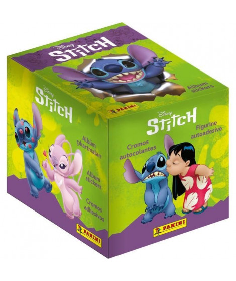 Box de 36 pochettes - PANINI - STITCH - Contient 180 stickers