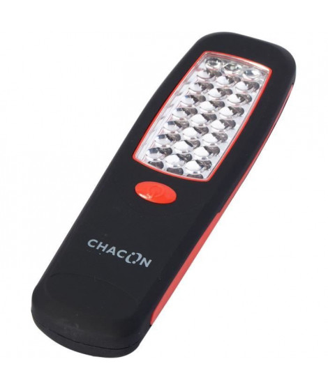 Veilleuse LED rectangulaire magnétique - CHACON - Piles incluses - Noir