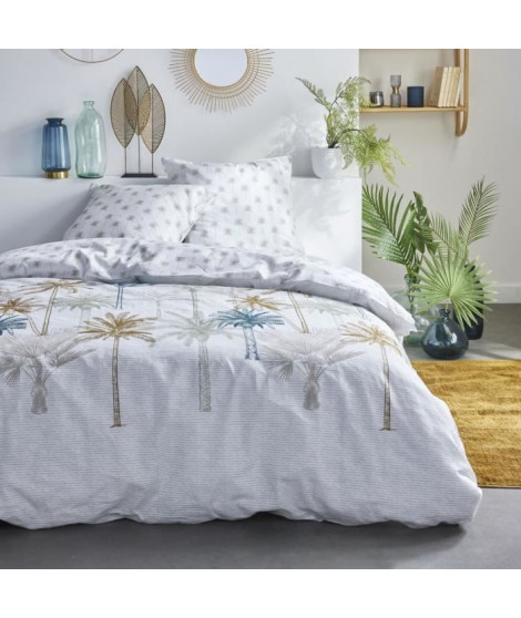 Parure de lit 2 personnes - TODAY - Sunshine 16.3 - 240 x 260 cm - 100% Coton imprimé