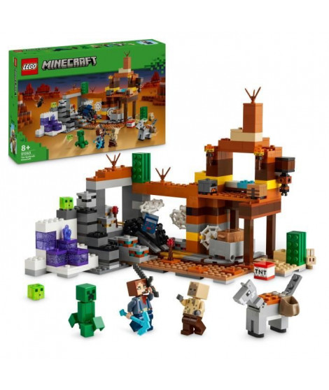 LEGO Minecraft 21263 La mine des Badlands - Jouet pour enfants inspiré du jeu vidéo