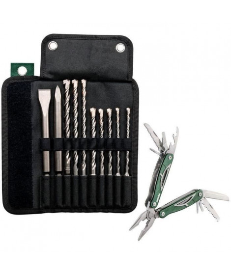 Etui avec forets / burins + Multitool - METABO - SDS-Plus Pro 4 - Accessoires de marteau