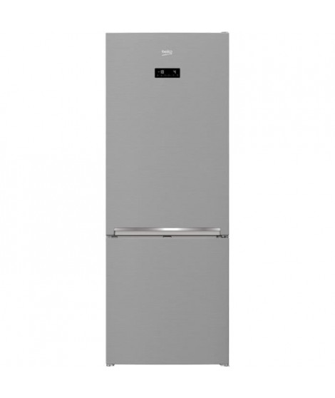 Réfrigérateur pose-libre combiné - BEKO - RCNE560E40ZXPN - Classe E - 514 L - 74,5 x 70 x 192 cm - Inox