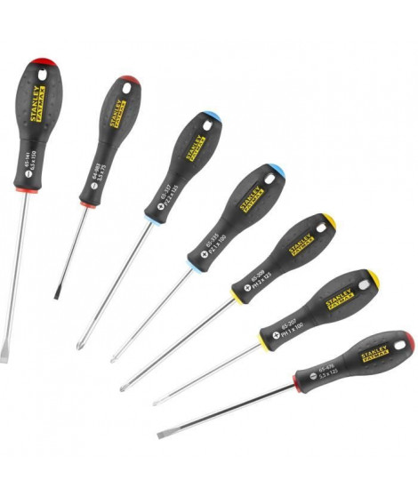 Jeu de 7 Tournevis - STANLEY FATMAX - 0-65-438 - Electricien + Mecanicien + Phillips + Pozidriv