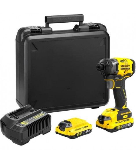 Visseuse a impacts - STANLEY FATMAX V20 - SFMCF820D2K-QW - 190 Nm Brushless - Lithium 18V - 2 Batteries 2Ah