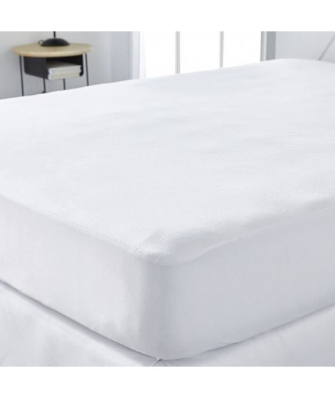 Protege matelas imperméable - TODAY - Essential - Pour lit 2 personnes - 160 x 200 cm - Anti-acariens