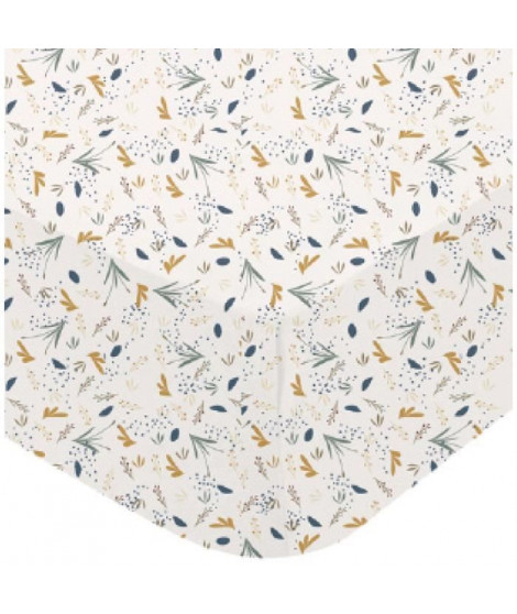 Drap Housse - DOMIVA - AU FIL DE L'EAU - Jersey - Imprimé - 70 x 140 cm