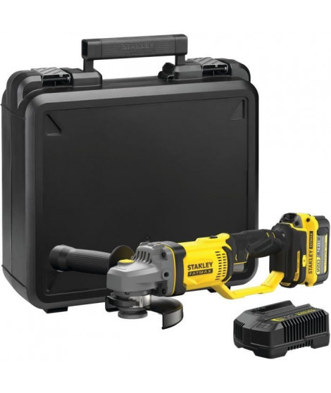 Meuleuse 125 mm - Lithium 18V - 1 Batterie 4Ah - STANLEY FATMAX V20 - SFMCG400M1K-QW