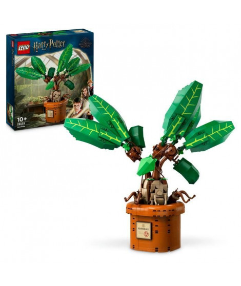 LEGO Harry Potter  76433 Mandragore - Plante et pot - Idée de cadeau magique pour enfants