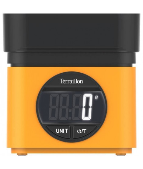 Balance de cuisine électronique - TERRAILLON - BA 22  MYTHIC 70S jaune -  Capacité 5Kg - Bol intégré 0.7l
