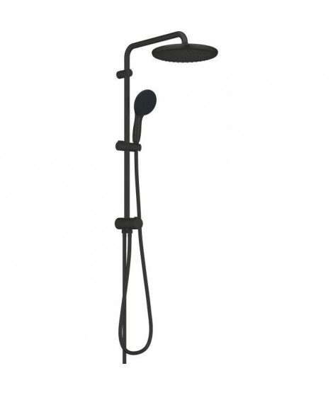 Colonne de douche avec inverseur manuel - Economie d'eau - GROHE Vitalio Start System 250 - Noir Mat - 266802431