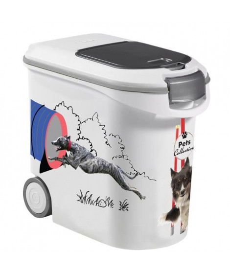 Conteneur a croquettes CURVER - 35L/12 kg - PETS COLLECTION - Pour chien