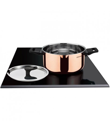 Faitout 24 cm - ARTHUR MARTIN - AM945GT - 3 couches triple action : cuivre, aluminium, inox - Tous feux dont induction