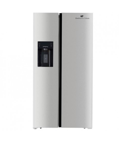Réfrigérateur américain 556L - Total No Frost - distributeur d'eau et de glaçons - Classe E -moteur inverter  - inox