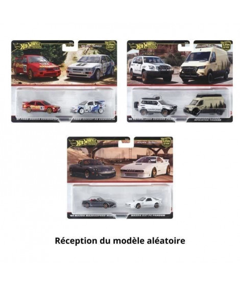 Hot Wheels - Coffret Car Culture Premium 2 Véhicules - Coffret Petites Voitures - 3 Ans Et + - Hot Wheels - HBL96 - modele