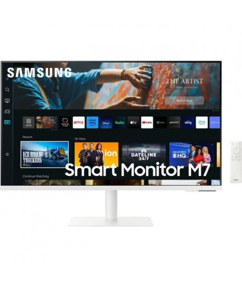 Ecran PC - SAMSUNG - Smart Monitor M7 - BM700 - 32 UHD 4K 3840x2160 - 60Hz - VA - 4ms - Noir - HDMI + Télécommande