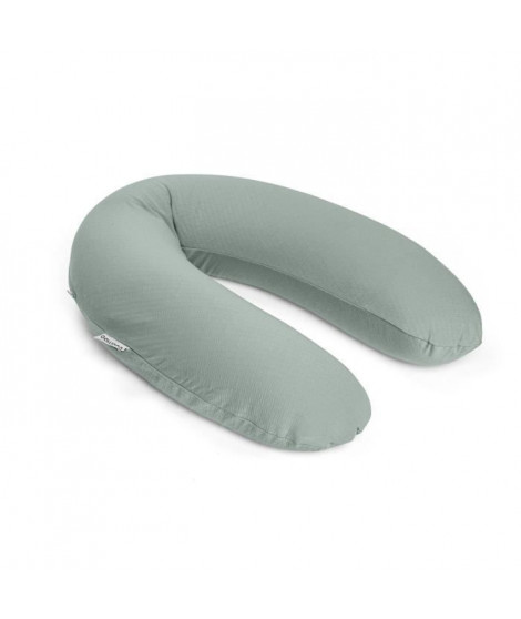 doomoo Coussin de maternité et d'allaitement Buddy - Confort optimal pour maman et bébé, Tetra Jersey Green