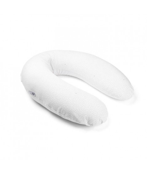 doomoo Coussin de maternité et d'allaitement Buddy - Confort optimal pour maman et bébé, Silver Dots