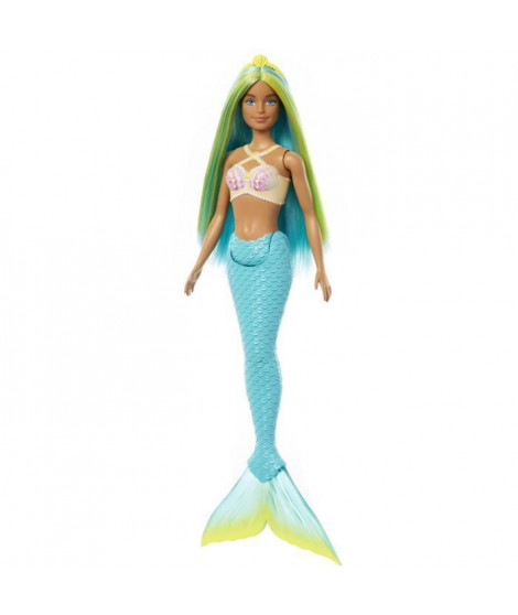 Barbie - Poupées Sirenes avec cheveux et nageoire colorés et serre-tete